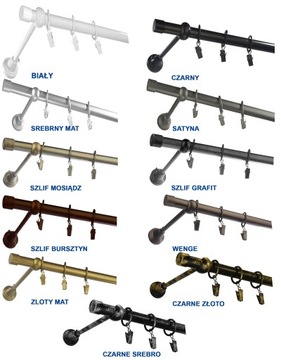 Карниз металлический, диаметр 19, одинарный, 170 см