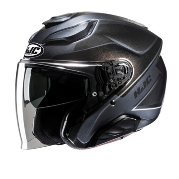 Kask motocyklowy otwarty HJC F31 Ludi Black XL