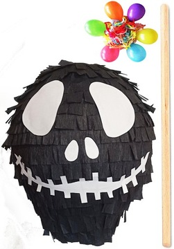 PINIATA PINATA CZASZKA POTWÓR HALLOWEEN + GRATISY
