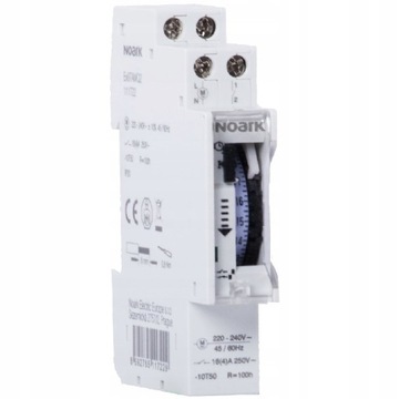 NOARK PROGRAMATOR CZASOWY TIMER SZYNA DIN 1P KWARC