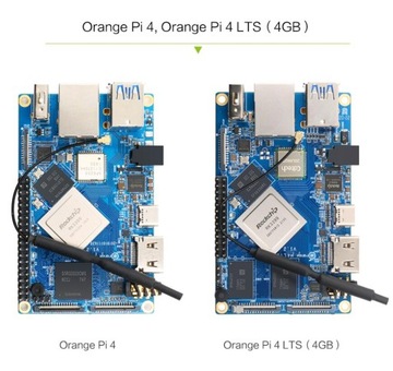 Микрокомпьютер Orange Pi 4 LTS 4 ГБ 16 ГБ EMC HDMI 4K WiFi Bluetooth RK3399