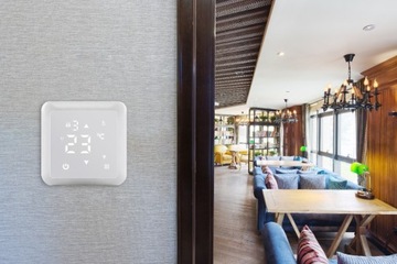 Inteligentny Termostat Obciążalny 16A Podłogówka Biały TRZ081 ZigBee TUYA