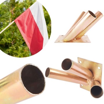 UCHWYT DO FLAG FLAGI NA FLAGĘ 3 RAMIENNY