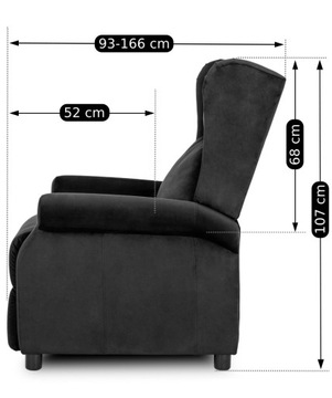 Бархатное кресло Glamour SIMON Velvet Lounge для гостиной, черный