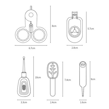 5 / Набор детских пилочек для ногтей и