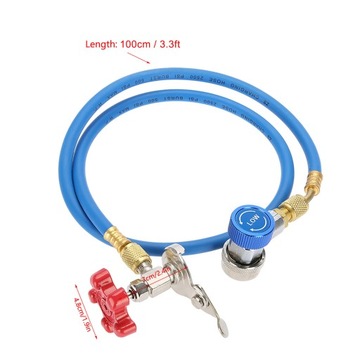 Wąż do napełniania R134a z przyłączem do R502 R-12 R-22