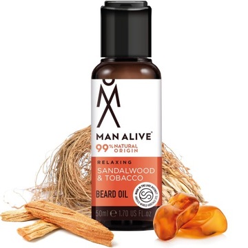MAN ALIVE Sandalwood Tobacco olejek do brody 50ml