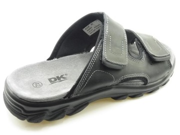 КОЖАНЫЕ ШЛЕПАНЦЫ МУЖСКИЕ - DK 18003 BLK ; Размер - 42