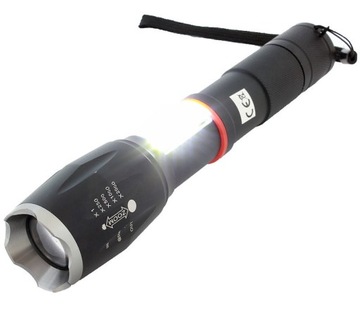 Тактический светодиодный фонарь Cree XP-E Q5 + COB 9W IPX4