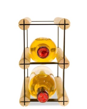 Винная полка Полка для ПЭТ-бутылок металлическая винная полка лофт на 2 бутылки