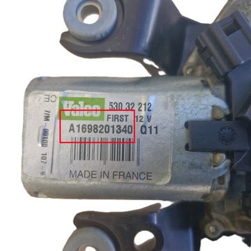 MERCEDES W169 TŘÍDA A MOTOREK STĚRAČE KRYT KUFRU A1698201340