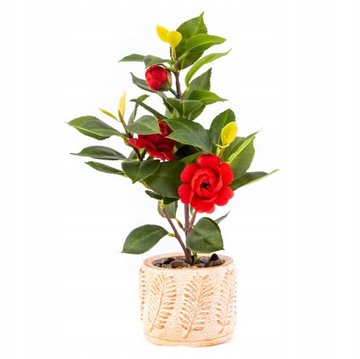 SZTUCZNE KWIATY W DONICZCE 29CM RÓŻNE KOLORY