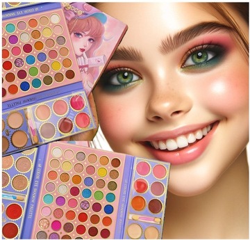 Cienie do Powiek Malowidła dla Dziewczynki Make Up Zestaw 68 Cieni