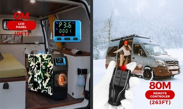 ПАРКОВОЧНОЕ ОБОГРЕВАНИЕ МАСЛЯНОГО ОБОГРЕВАТЕЛЯ WEBASTO 8 КВТ 12 В МОЩНЫЙ ЖК-ВЕНТИЛЯТОР