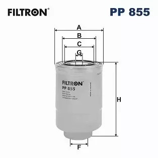 FILTRON FILTR PALIVA PP855 TOYOTA 2.0 3.0 D4D