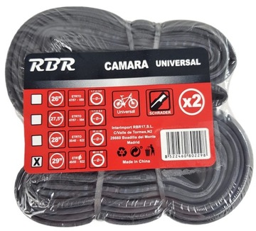Dętka Rowerowa RBR Air BTT 29 45/55-622 Wentyl Samochodowy Schrader 2szt.
