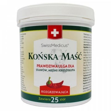 Końska Maść - Rozgrzewająca Herbamedicus - 250 ml