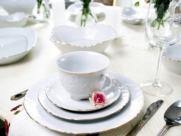 3604 ПОДСВЕЧНИК 1-R Golden Line ROCOCO PFP ĆMIELÓW