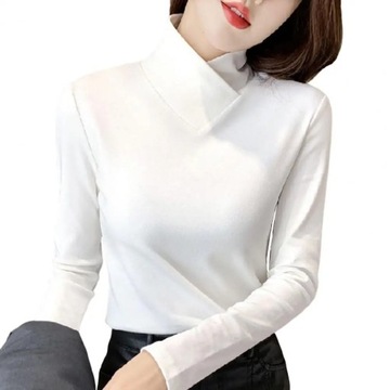 Long Sleeves Slim Fit Bottoming Blouse Undershirt