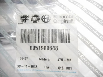 ADAPTÉR KABEL SVĚTLA ZADNÍHO ZVEDÁK FIAT GRANDE PUNTO 51909648