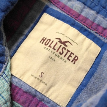 HOLLISTER _ MARKOWA W KRATĘ KOSZULA Z LOGO _ S/M