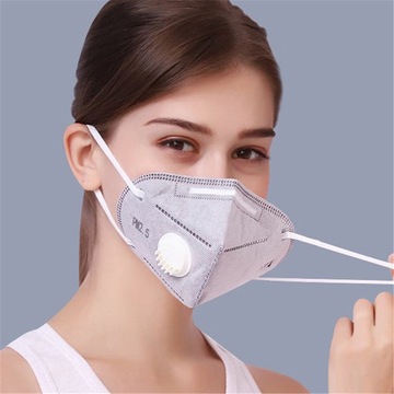 ЗАЩИТНАЯ МАСКА АНТИ СМОГ АНТИ ПЫЛЬ СПОРТИВНЫЙ КЛАПАН KN95 FFP2