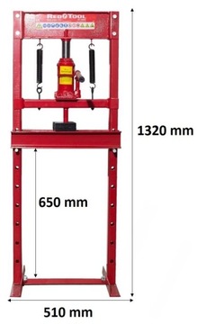 PRASA HYDRAULICZNA 12T 45kg Redtool