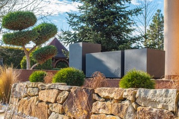 ЦВЕТОЧНЫЙ ГОРШОК ЦВЕТОЧНЫЙ ГОРШОК ЧАШКА ВЫСОКАЯ KARO СЕРЫЙ БЕТОН 40x40x60см