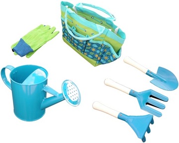 Детский набор инструментов, 6 шт., маленькая сумка-садовник.