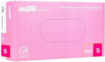 ZARYS- RĘKAWICZKI- NITRYL- RÓŻOWE S- 100 SZTUK