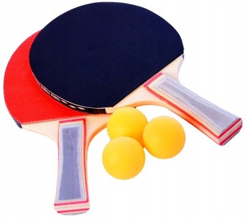 ZESTAW PING PONG PALETKI PIŁECZKI 5w1