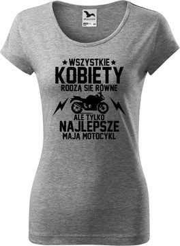 Koszulka Motocyklistki Prezent Motocykl dla niej