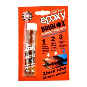 BRUNOX ŚRODEK NA RDZĘ PODKŁAD ZAPRAWKA PĘDZEL 30ml