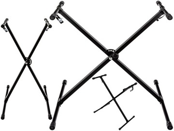 Клавиатура для обучения КЛАВИШИ С ПОДСВЕТКОЙ + ПОДСТАВКА ДЛЯ ОРГАНА + Наклейки с музыкальными нотами