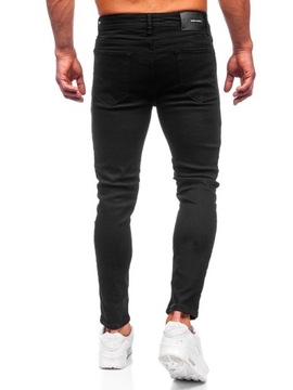 SPODNIE JEANSOWE MĘSKIE SLIM FIT CZARNE 6087 DENLEY_31/M