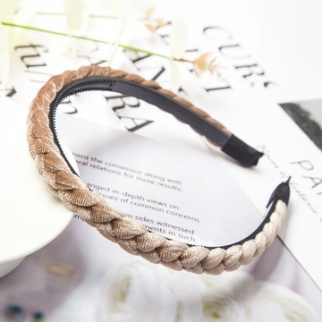 Fashion Solid Color Braid Hairbands For Women Weaving New Non-slip