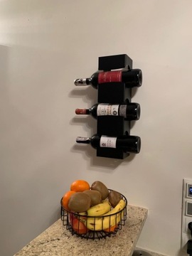 Подвесная/стоячая полка для вина, 3 вешалки