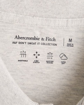 Koszulka męska polo szara Abercrombie & Fitch rozmiar M