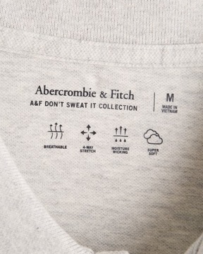 Koszulka męska polo szara Abercrombie & Fitch rozmiar XXL