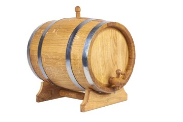 Дубовая бочка 10л для виски, самогона, вина, ликеров (с сертификатом ПЖ)