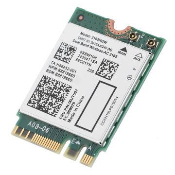 Для Lenovo Intel3165 двухдиапазонная беспроводная связь AC 3165ngw ngff m2 433m Bluetooth