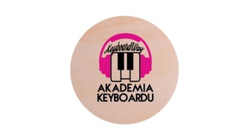 Podkładka pod kubek okrągła Akademia Keyboardu
