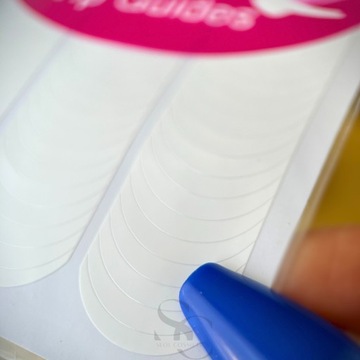 Samoprzylepne paski naklejki do linii french do paznokci manicure + PILNIK