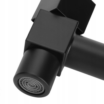 Черный медный настенный смеситель с резьбой G1/2, одинарный