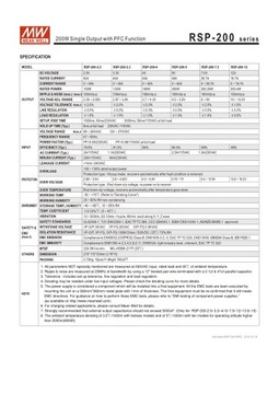 Блок питания Mean Well RSP-200-24, 24 В, 200 Вт
