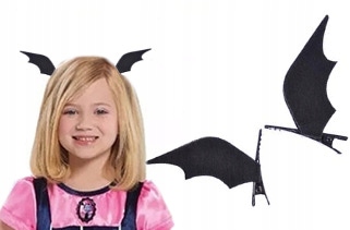 SKRZYDŁA NIETOPERZA NIETOPERZ SPINKI HALLOWEEN
