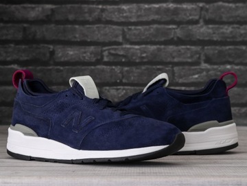 Buty męskie sportowe New Balance GRANATOWY BIAŁY Skóra