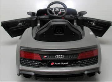 Игрушечный автомобиль на батарейках для детей, электропривод Audi R8, пульт дистанционного управления, USB-радио.