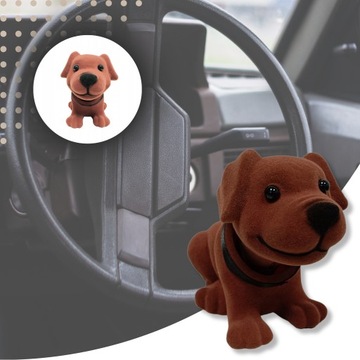 СОБАКА С КИВАЮЩЕЙ ГОЛОВОЙ ДЛЯ АВТОМОБИЛЯ СУВЕНИРЫ ПРЛ ПРЛ СОБАКА ДЛЯ АВТОМОБИЛЯ 80-90-Х ГОДОВ