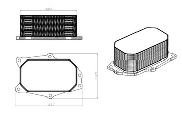 CHLADIČ OLEJE CADILLAC BLS SRX OPEL INSIGNIA A SIGNUM VECTRA C